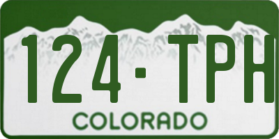 CO license plate 124TPH