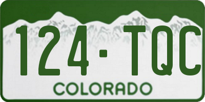 CO license plate 124TQC