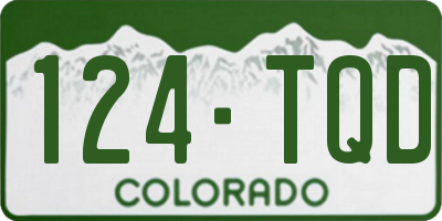 CO license plate 124TQD