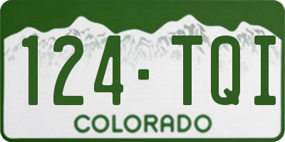 CO license plate 124TQI