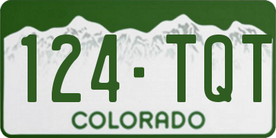 CO license plate 124TQT