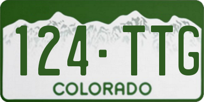 CO license plate 124TTG