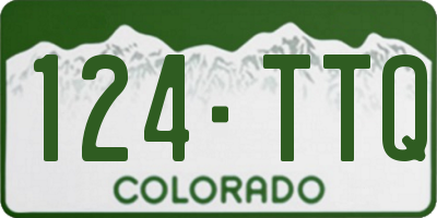 CO license plate 124TTQ