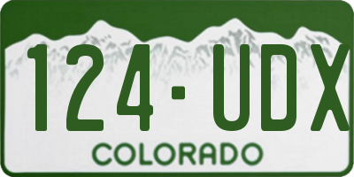 CO license plate 124UDX