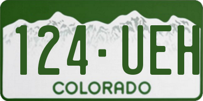 CO license plate 124UEH