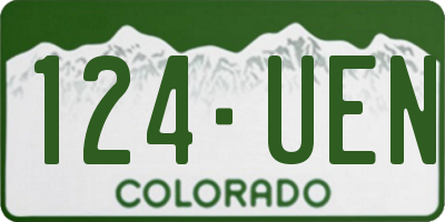 CO license plate 124UEN