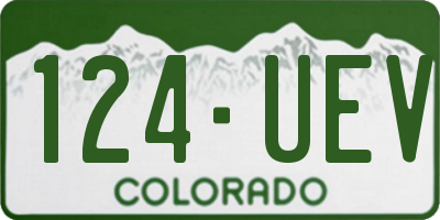 CO license plate 124UEV