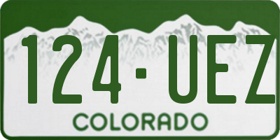 CO license plate 124UEZ