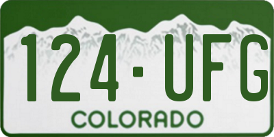 CO license plate 124UFG