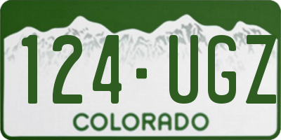CO license plate 124UGZ