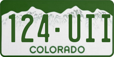 CO license plate 124UII