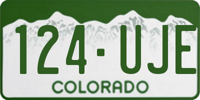 CO license plate 124UJE