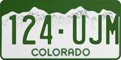 CO license plate 124UJM