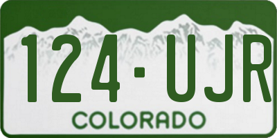 CO license plate 124UJR