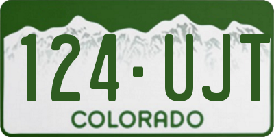 CO license plate 124UJT