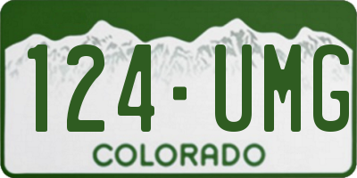 CO license plate 124UMG