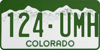 CO license plate 124UMH