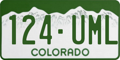CO license plate 124UML
