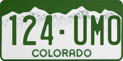CO license plate 124UMO