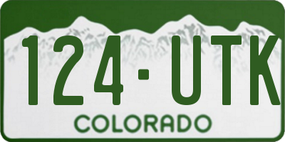 CO license plate 124UTK