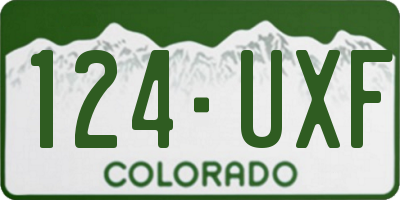 CO license plate 124UXF