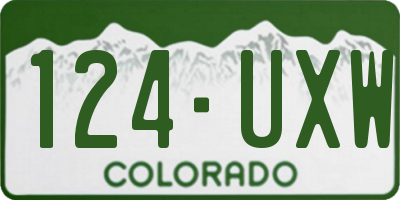 CO license plate 124UXW
