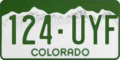 CO license plate 124UYF