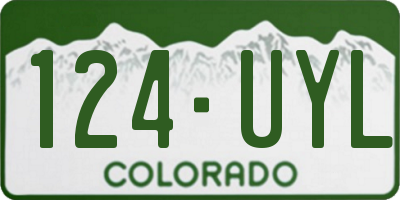 CO license plate 124UYL