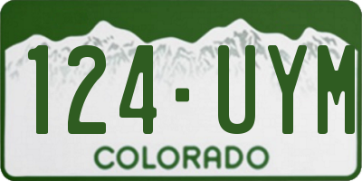 CO license plate 124UYM