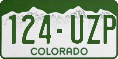 CO license plate 124UZP