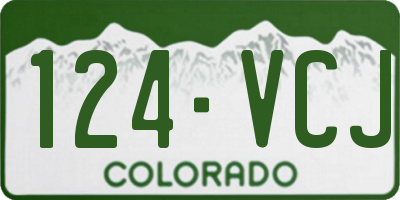 CO license plate 124VCJ