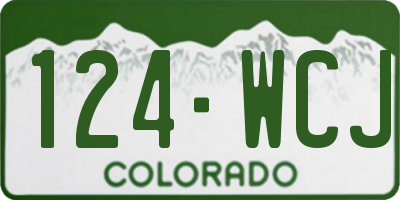 CO license plate 124WCJ