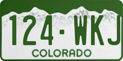 CO license plate 124WKJ