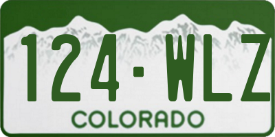 CO license plate 124WLZ