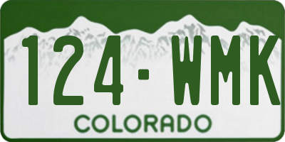 CO license plate 124WMK