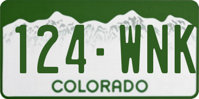 CO license plate 124WNK