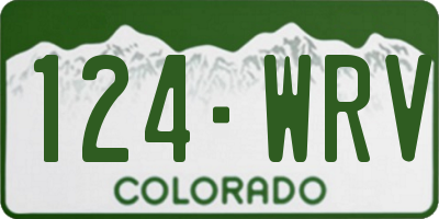CO license plate 124WRV
