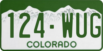 CO license plate 124WUG