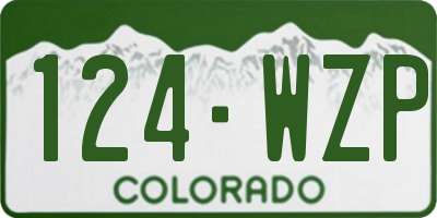 CO license plate 124WZP