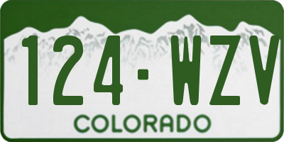 CO license plate 124WZV