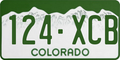 CO license plate 124XCB