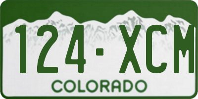 CO license plate 124XCM
