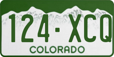CO license plate 124XCQ