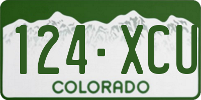 CO license plate 124XCU
