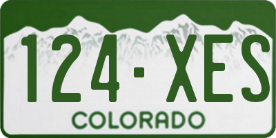 CO license plate 124XES