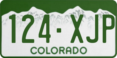 CO license plate 124XJP