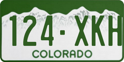 CO license plate 124XKH