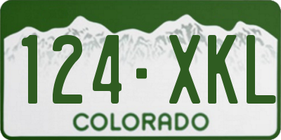 CO license plate 124XKL