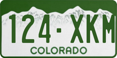 CO license plate 124XKM
