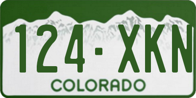 CO license plate 124XKN